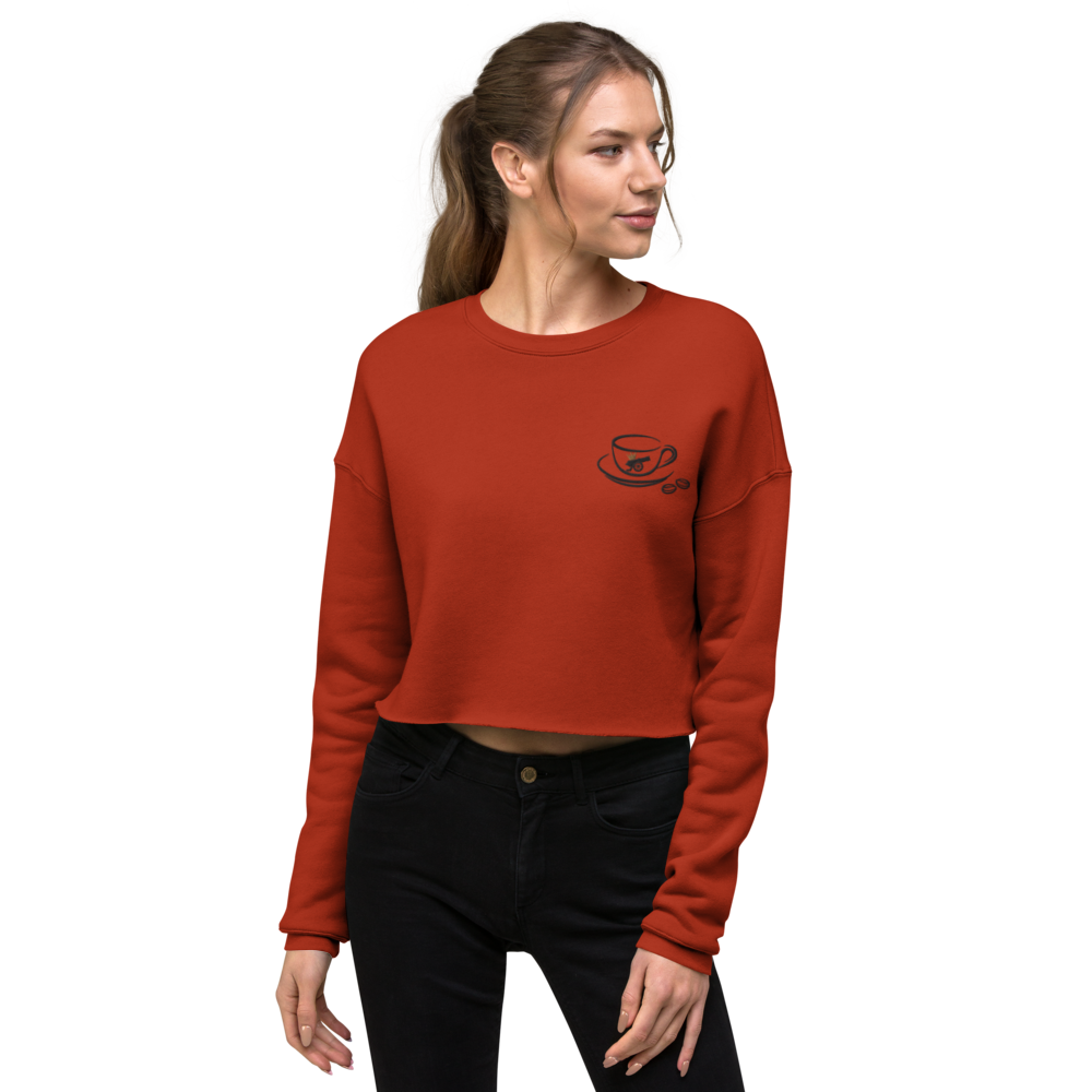 The Cannon Bean Embroidered Crop Sweatshirt